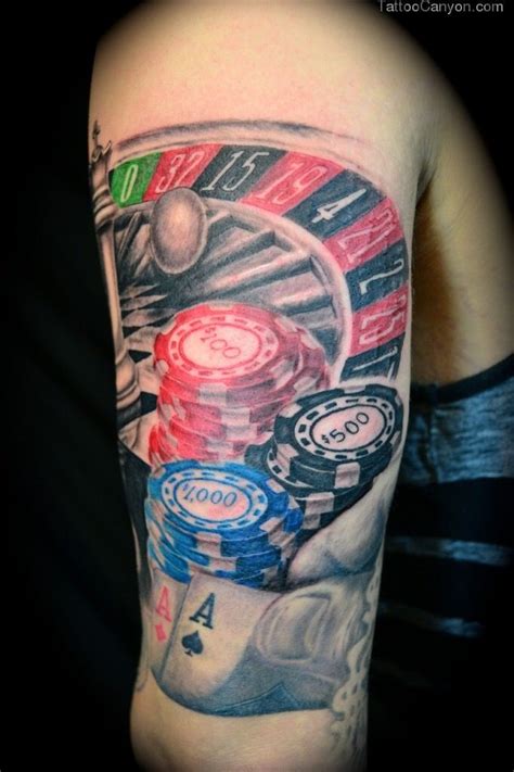 blackjack tattoo|casino sleeve tattoo.